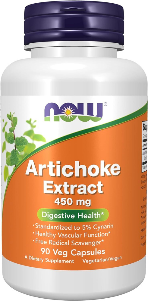 NOW Artichoke Extract 450 mg 90 veg capsules (экстракт артишока) #1