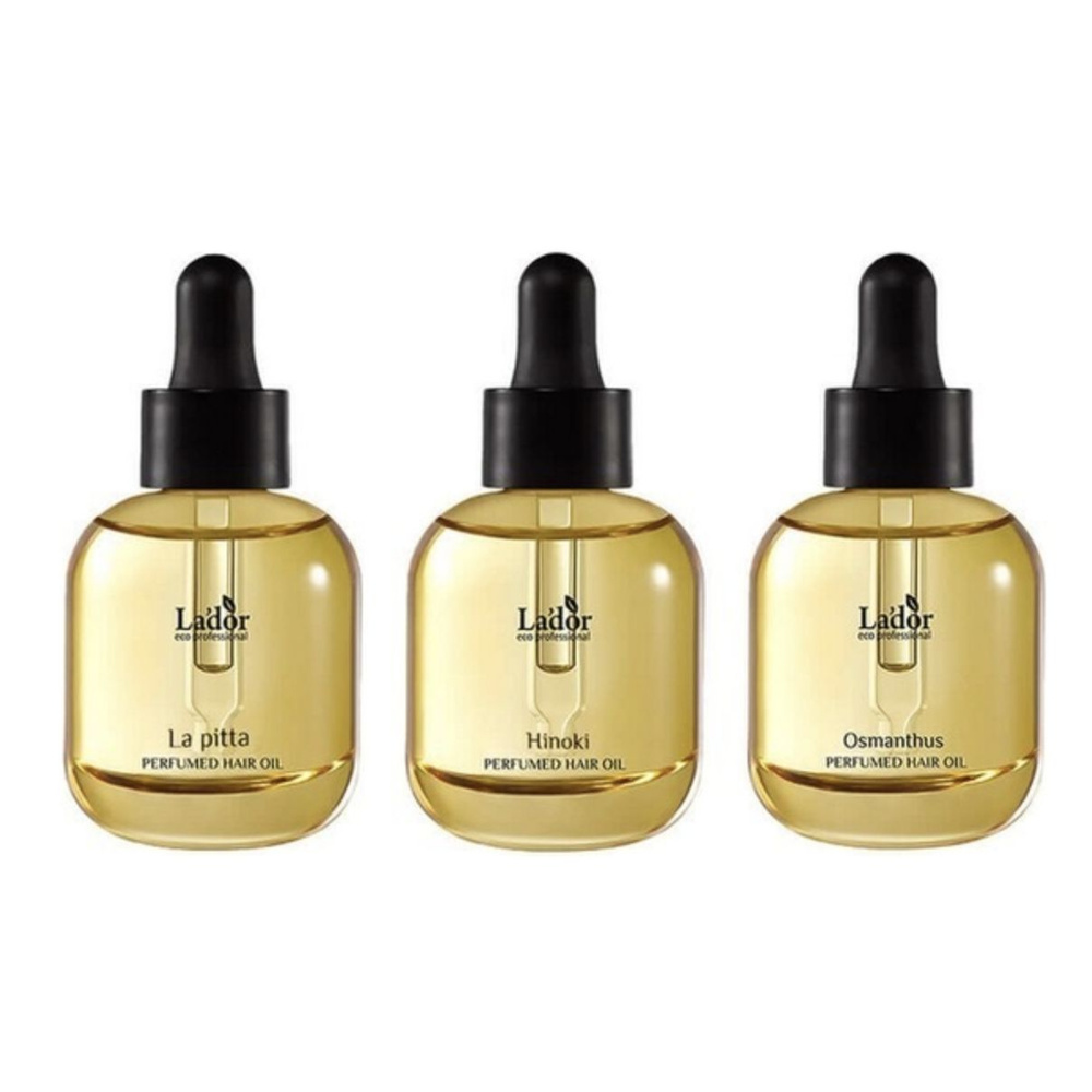 Набор масел для волос Perfumed Hair Oil Trio Set 3 * 30 мл (La Pitta + Hinoki + Osmanthus)  #1