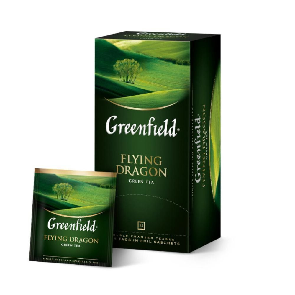 Чай Гринфилд 25 пак Flying Dragon зеленый #1