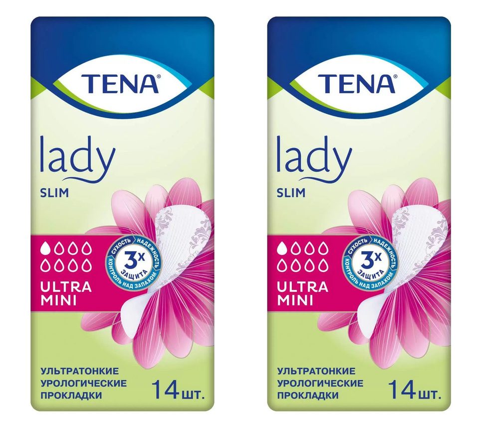 Tena Урологические прокладки Lady Slim Ultra Mini, 14 шт, 2 уп #1