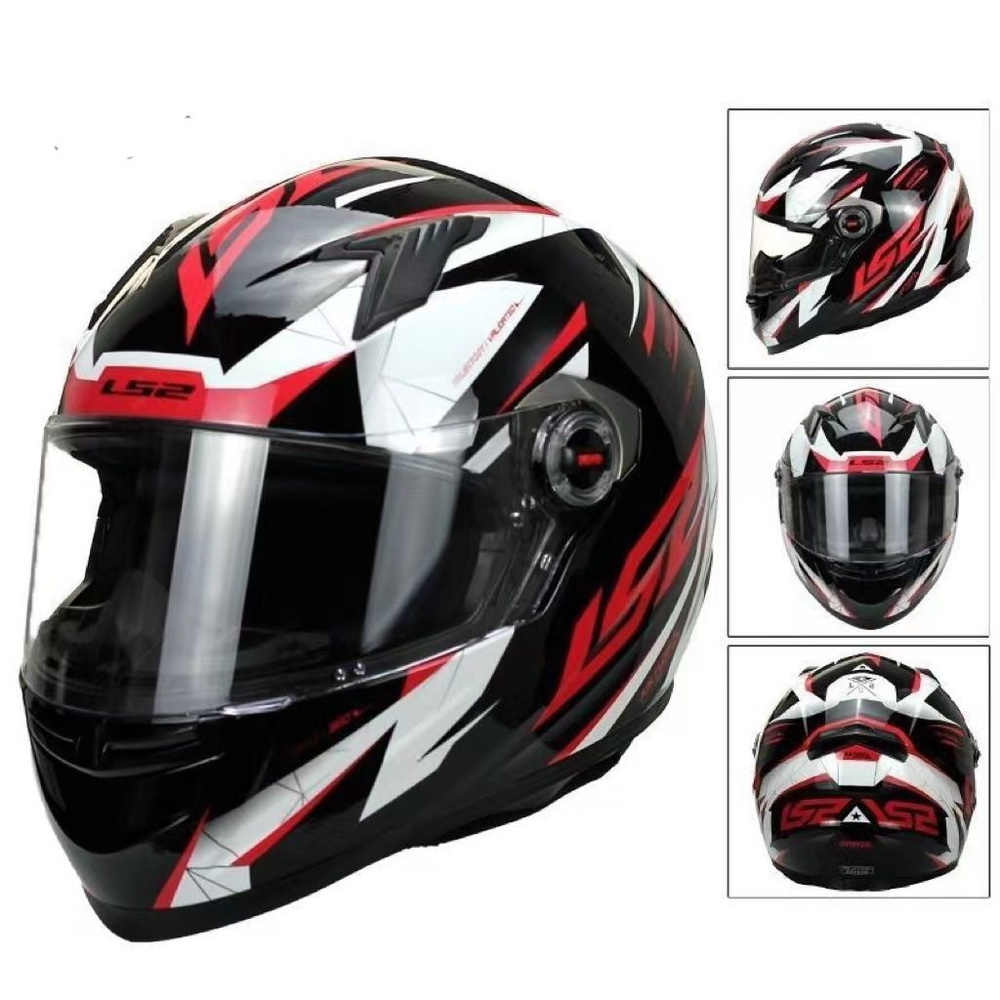 LS2 HELMETS Мотошлем, цвет: красный, размер: XXL #1