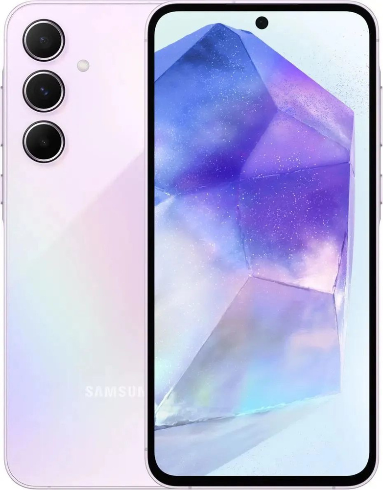 Samsung Смартфон Galaxy A55 5G Ростест (EAC) 8/256 ГБ, фиолетовый #1