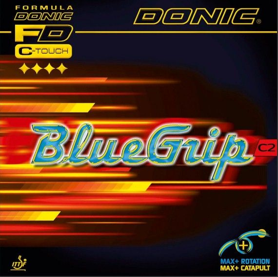 Donic BlueGrip C2, 2.0, Красный. Накладка для ракетки настольного тенниса.  #1