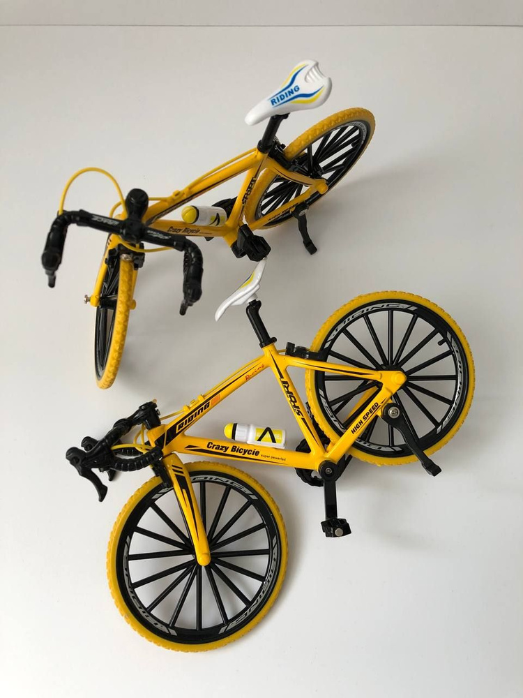 Игрушечный железный велосипед с бутылочкой 18 см. Железный велосипед игрушка  #1