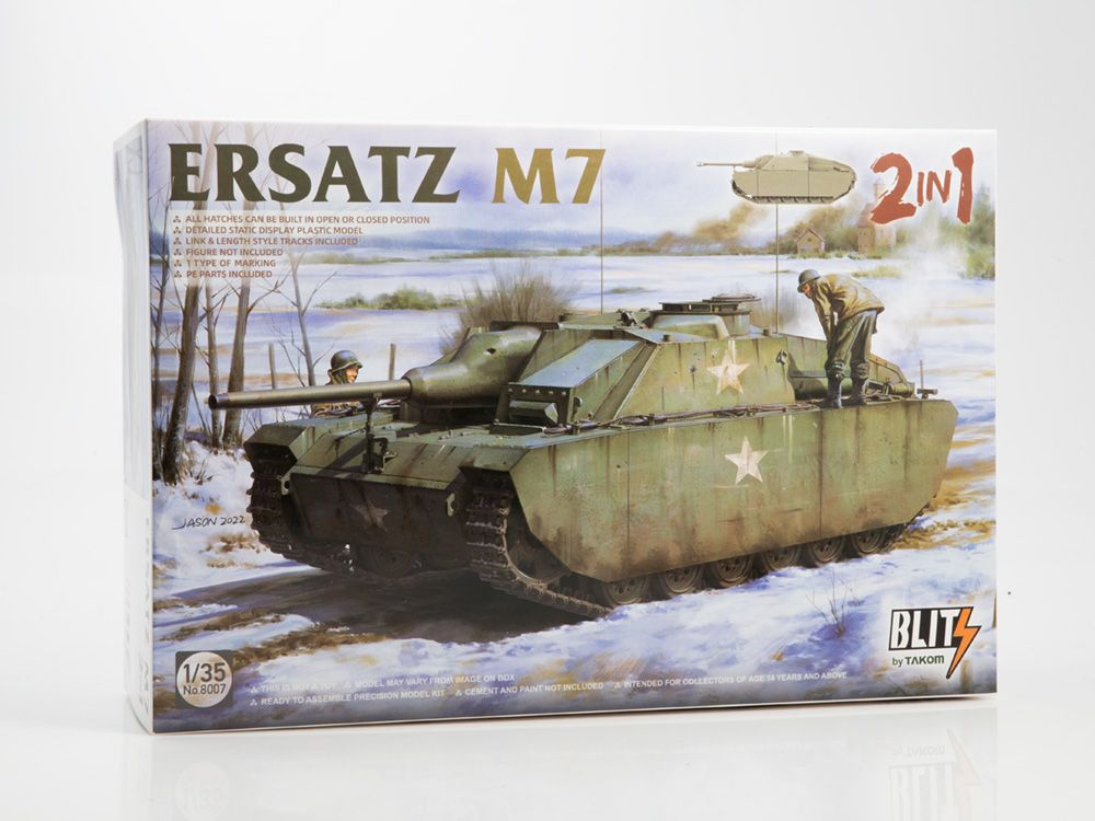 Сборная модель танка TAKOM Ersatz M7 2 in 1, масштаб 1/35 #1