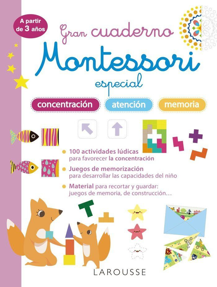 Gran cuaderno Montessori especial concentracion, atencion y memoria #1