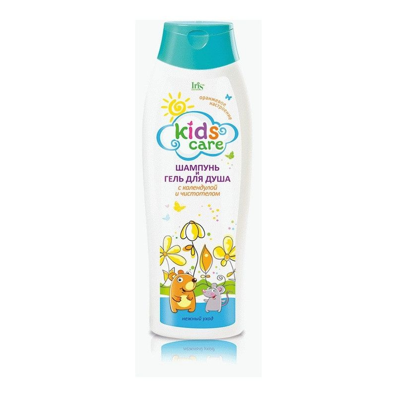Шампунь и гель для душа Iris cosmetic "Kids Care", детский, с календулой и чистотелом, 400 мл (5766) #1