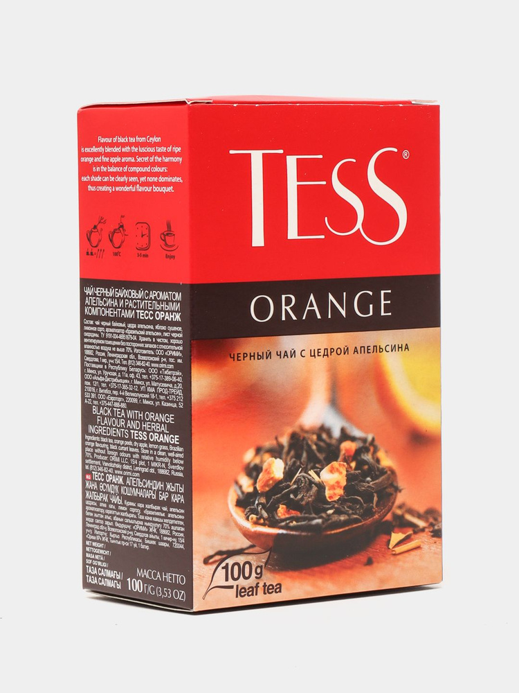 Чай черный листовой Tess Orange (Тесс Оранж) 100 г #1