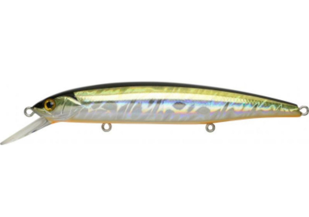 Воблер Bassday MOGUL MINNOW 130SP вес: 22.6g Цвет SB-304 SILVER BLACK OB #пассивныйхищник  #1