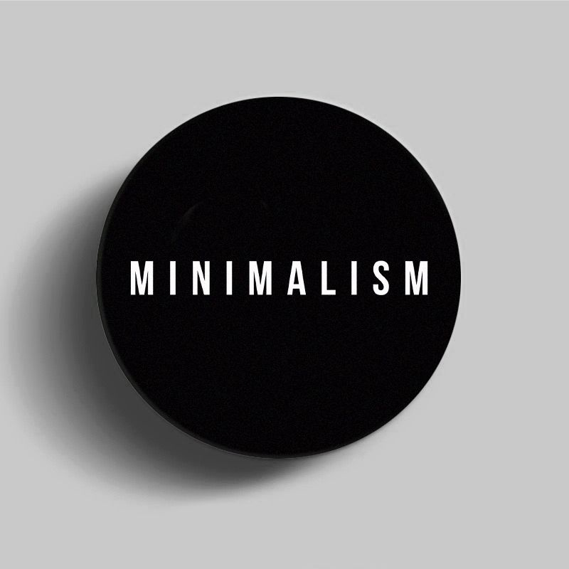 Попсокет - держатель для телефона "Minimalism", подставка универсальная, матовый, черный  #1