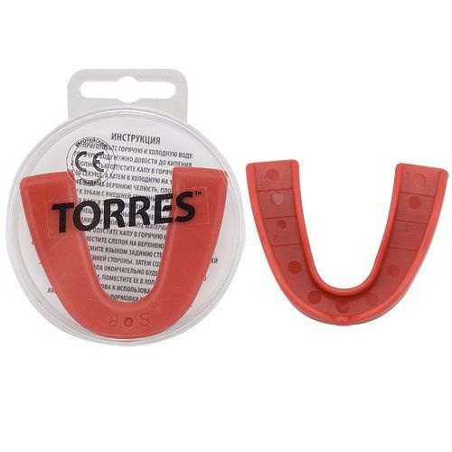 Капа боксерская TORRES PRL1021RD, термопластичная, красный #1