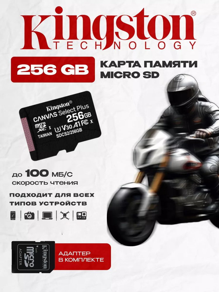 Карта памяти microSD 256 ГБ / microSDXC Canvas 256 ГБ / Карта расширения памяти 256GB  #1