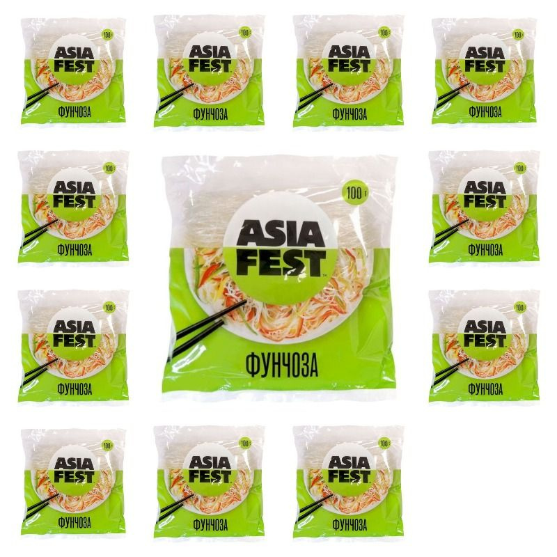 Asia Fest Вермишель Фунчоза, 100 г, 12 упаковок #1