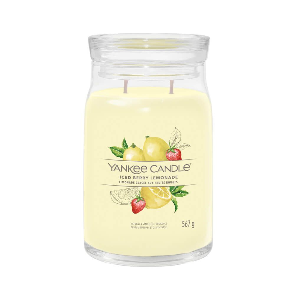 Yankee Candle Свеча ароматическая "Ягодный лимонад", 16 см х 9 см, 1 шт  #1