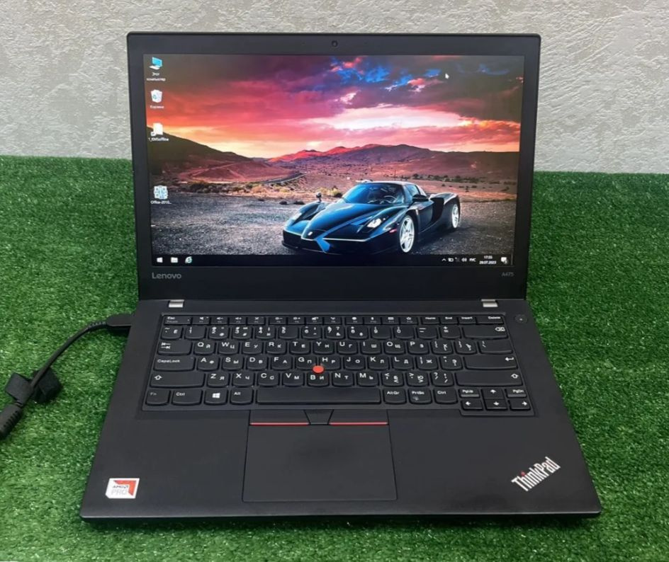 Lenovo А475 Ноутбук 14", AMD A10-9700, RAM 8 ГБ, AMD Radeon R7, Windows Pro, черный, Русская раскладка #1