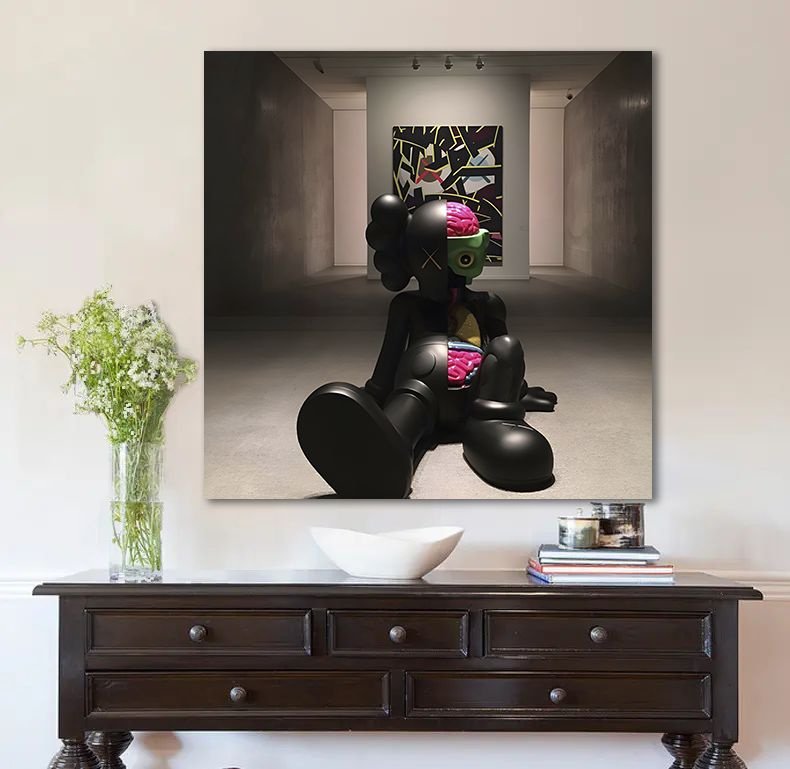 Kaws картина, картина кавс на стену, 70х70 #1