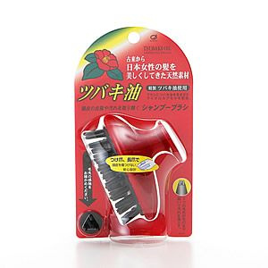 IKEMOTO Tsubaki Shampoo Brush Щетка массажная для очищения кожи головы с маслом камелии  #1