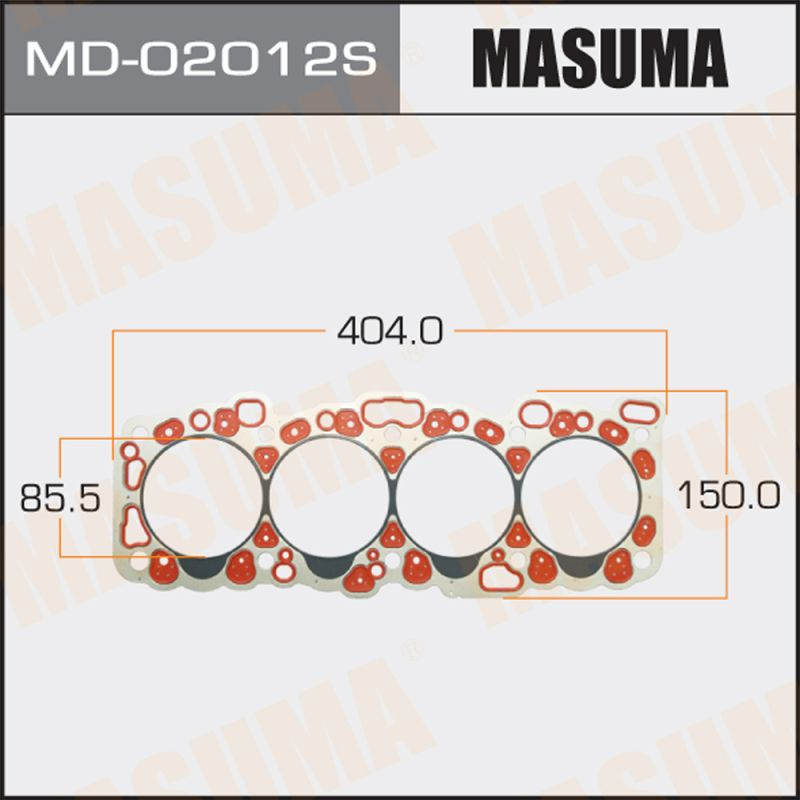 Masuma Прокладка ГБЦ, арт. MD-02012S, 1 шт. #1