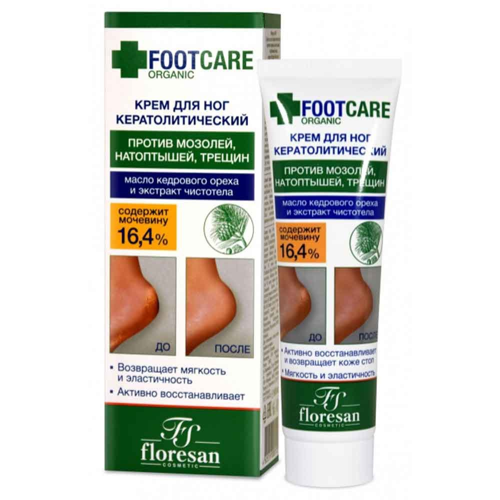 Floresan Organic Foot Care Ф458 Крем для ног Кератолитический против мозолей, натоптышей, трещин, 100 #1