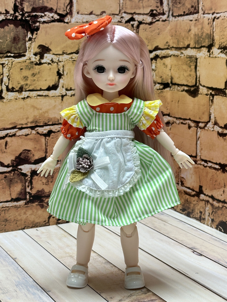Кукла шарнирная 30 см с одеждой, / милашка с большими глазами, для девочки, Коллекционная / №16  #1