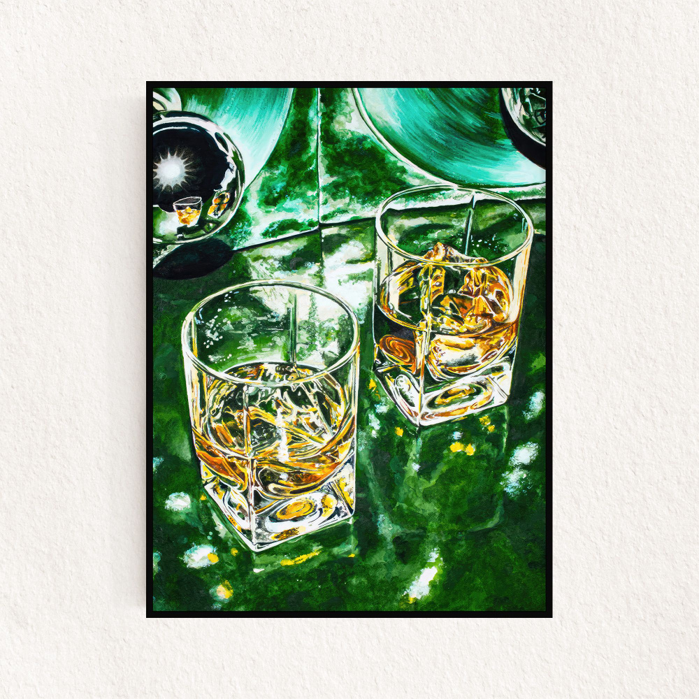 Постер "Green Scotch Scene", 50х70см #1