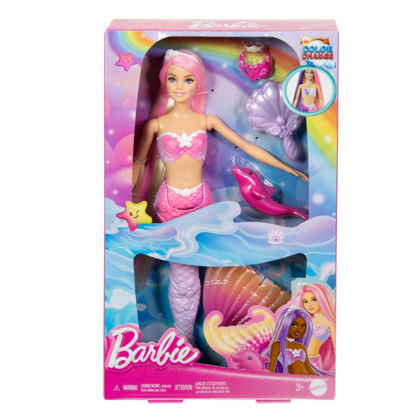 Игровой набор Barbie кукла-русалка с дельфином #1