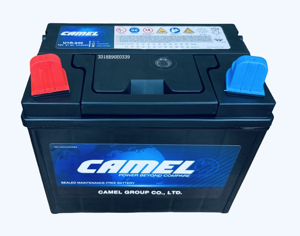 Аккумулятор для газонокосилок и минитракторов CAMEL U1R-240 21 Ач 240 A п.п. 197х130х185  #1