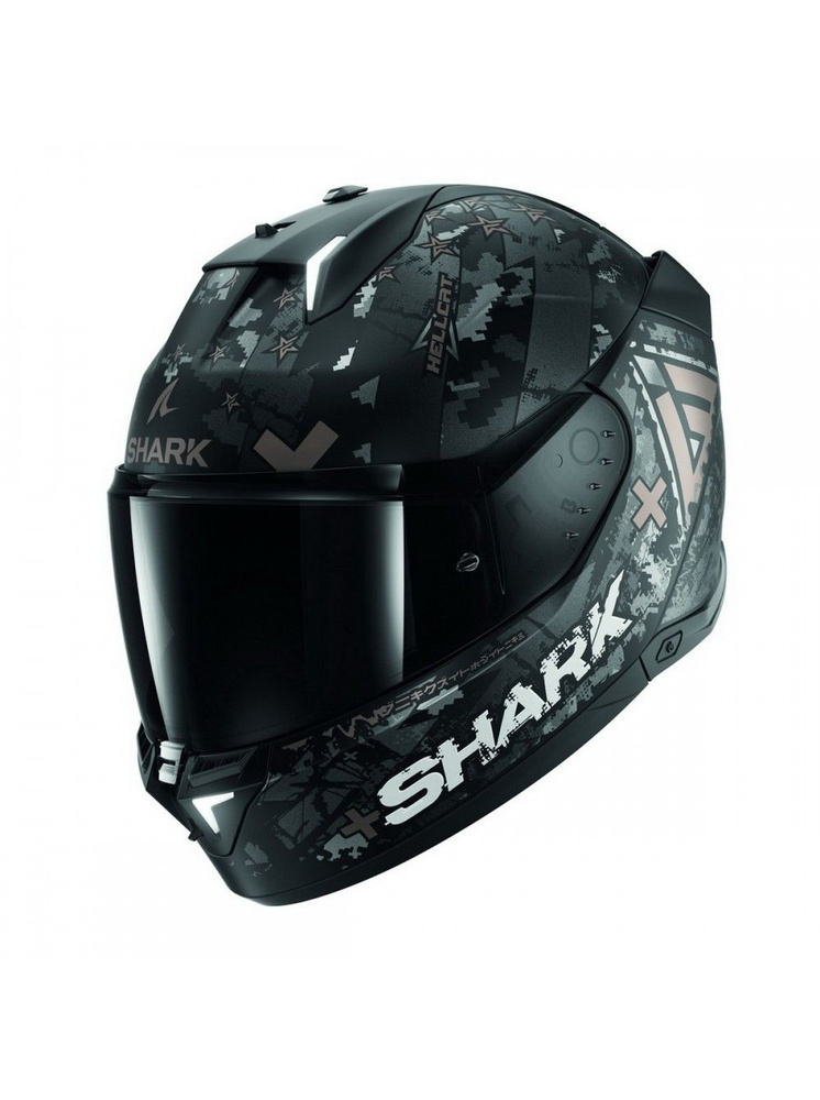 Шлем Shark SKWAL I3 HELLCAT MAT Black/Chrome/Anthracite (XL) #1