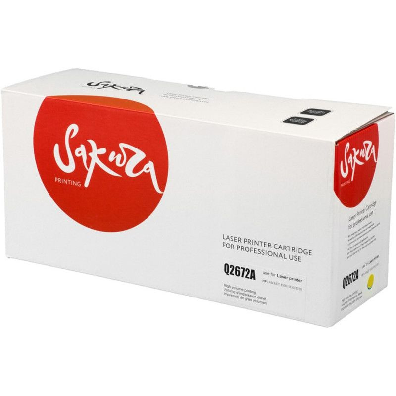 Картридж Sakura Q2672A (308A) для HP LJ 3500/LJ 3350/LJ 3700, желтый, 4000 к. #1