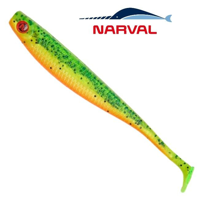 Приманка силиконовая Narval Fishing Skinny 8cm цв. #015-Pepper/Lemon / Виброхвост Нарвал на судака, щуку, #1