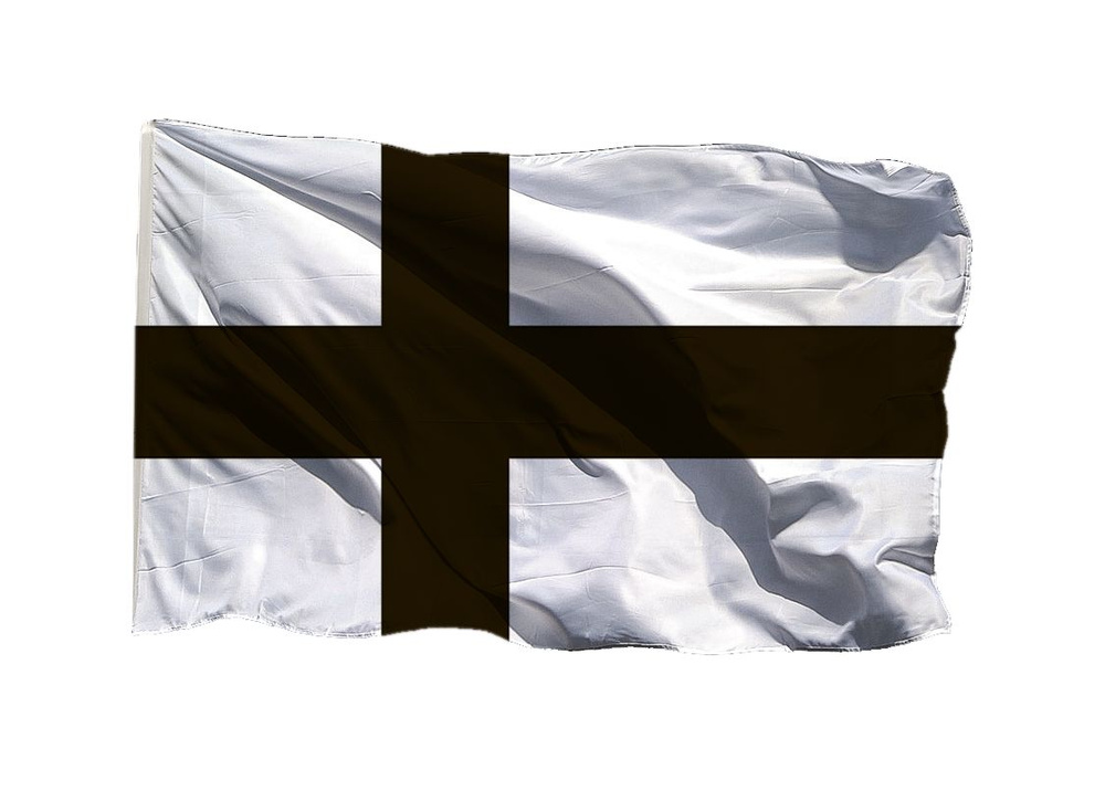 Флаг Тевтонского ордена 70х105 см на шёлке для ручного древка  #1