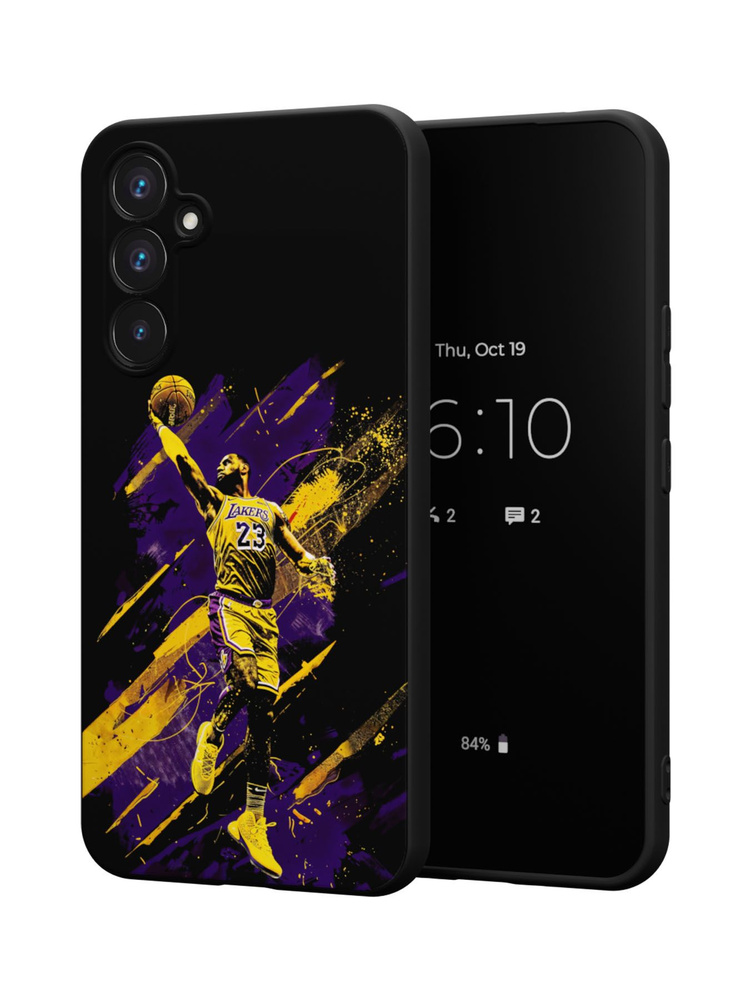 Силиконовый чехол Mcover для Galaxy A35 (5G) (Галакси А35 5Джи), LeBron  #1