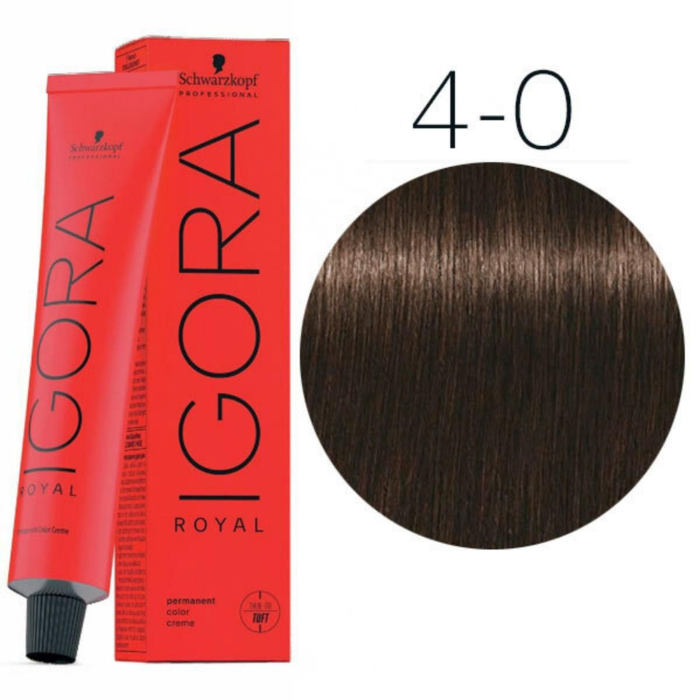 Schwarzkopf IGORA ROYAL 4-0 Средне-коричневый натуральный Краска для волос 60 мл  #1