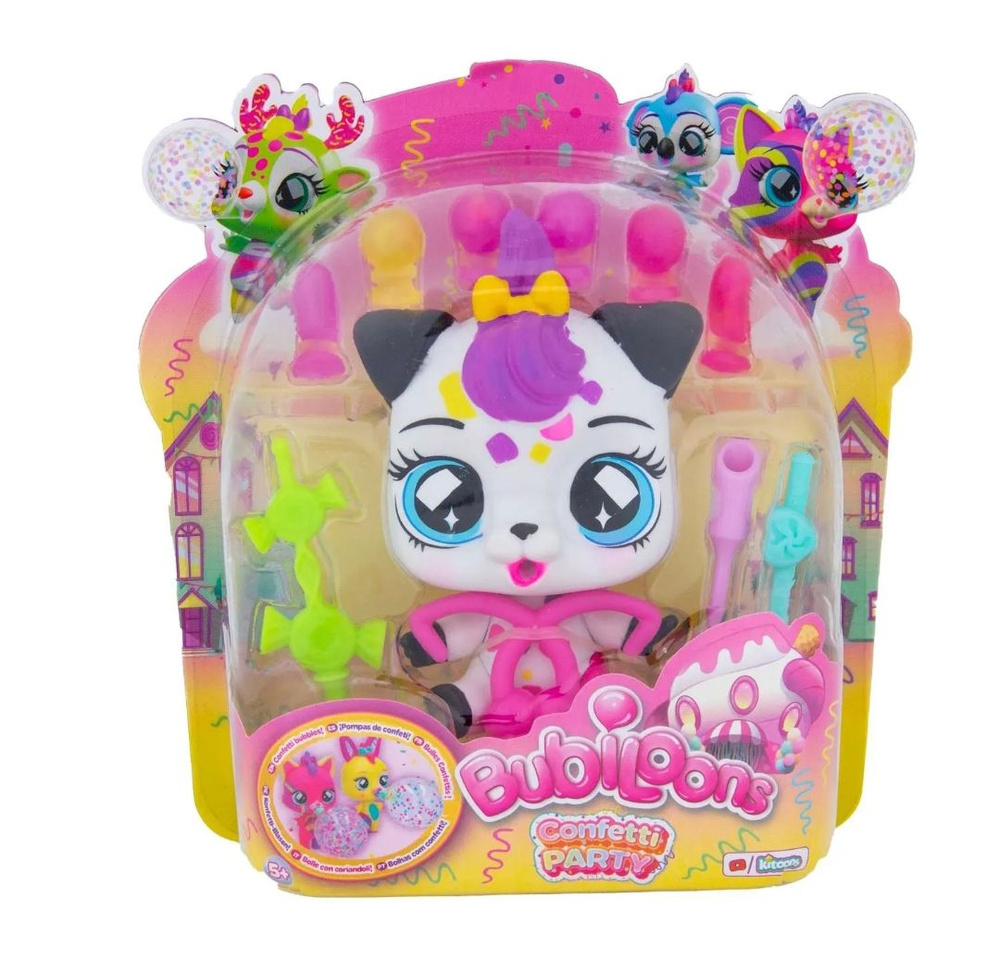 Игрушка зверушка IMC TOYS Bubiloons confetti party Оди #1