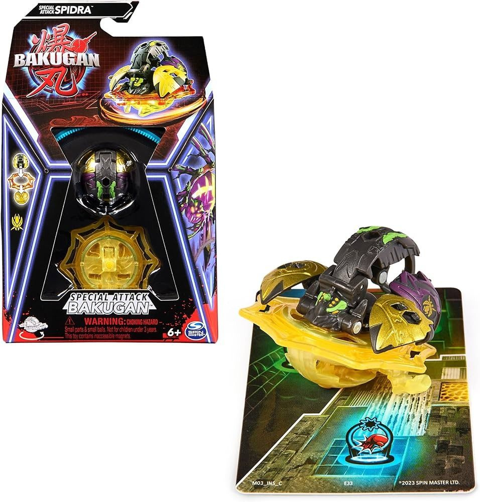 Фигурка BAKUGAN 2023 Special Attack Pack SPIDRA 20141566 #1