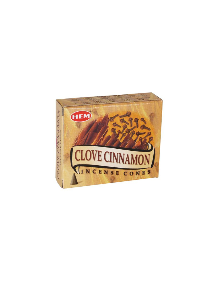 Благовония конусы HEM Clove Cinnamon (Корица и Гвоздика), 10 шт #1