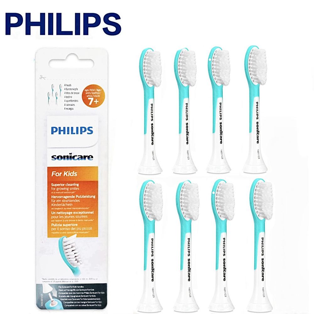 Насадки для электрической зубной щетки Philips Sonicare Kids HX6034/33 для детей (3+), для бережного #1