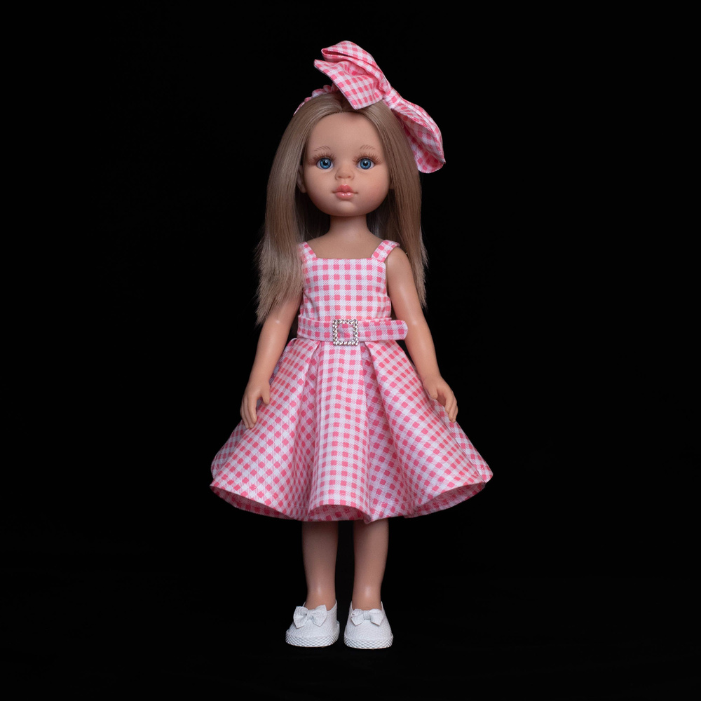 Платье Барби и бант для Паолы/Одежда для кукол Паола Рейна ростом 32-34 см  #1