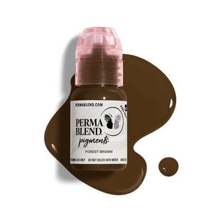 PERMA BLEND Forest Brown (15 мл.) пигмент для перманентного макияжа бровей  #1