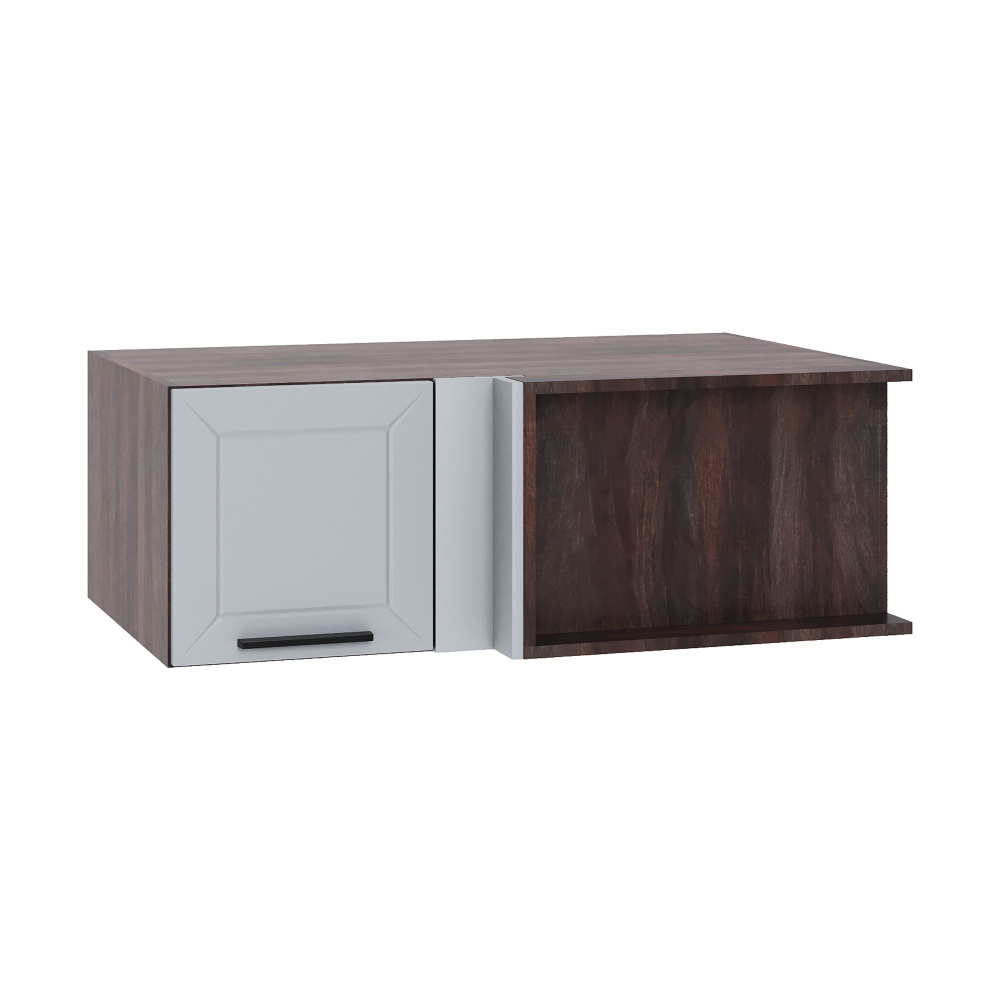 Кухонный модуль навесной шкаф Сурская мебель Глетчер 100x65x35,8 см угловой горизонтальный с 1 створкой, #1