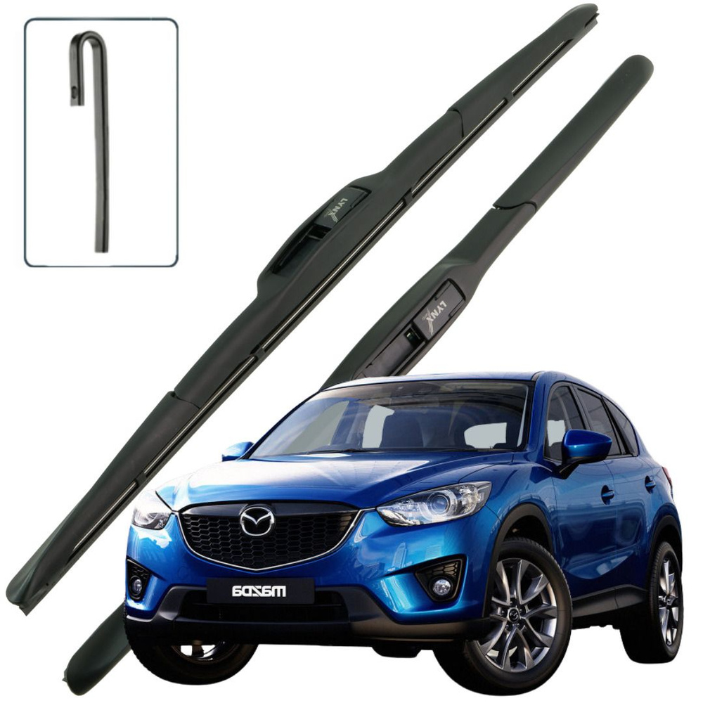 Дворники Mazda CX-5 KE / Мазда СХ-5 КЕ 2011 2012 2013 2014 2015 2016 2017 Щетки стеклоочистителя гибридные #1