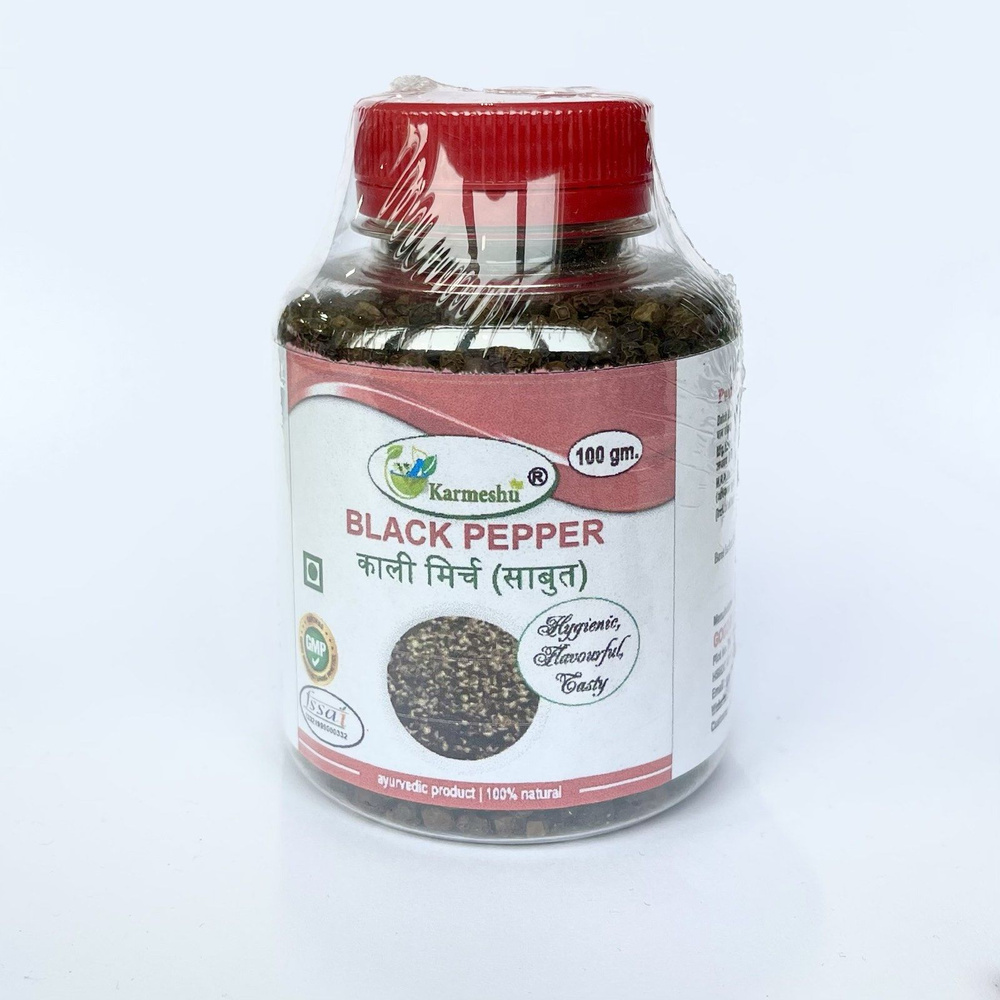 BLACK PEPPER, Karmeshu (ЧЁРНЫЙ ПЕРЕЦ ГОРОШЕК, Кармешу), БАНКА 100 г. #1