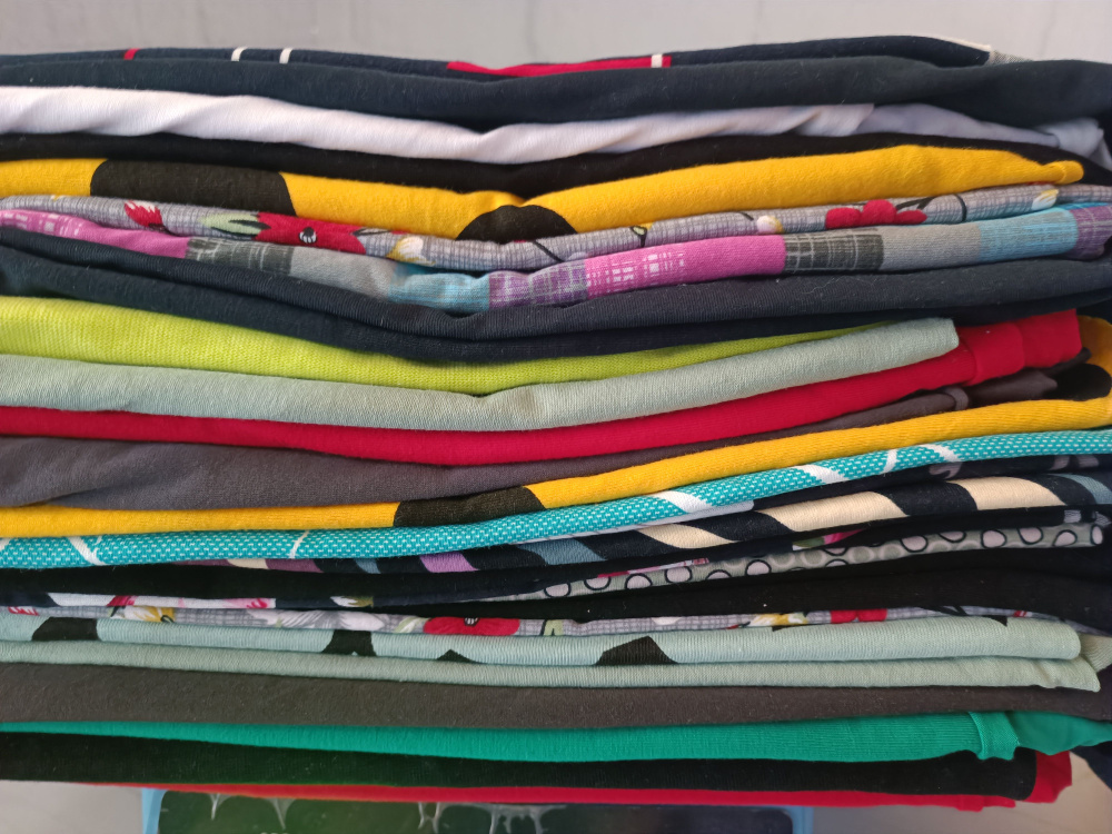 Набор ткани для шитья кулирка от 40 до 60 см / 3670 грамм № 241  #1