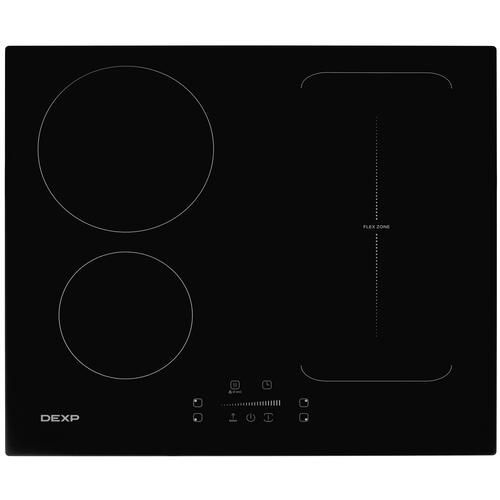 Индукционная варочная поверхность DEXP EH-I4MFB/B независимая, конфорок - 4 шт, панель - стеклокерамика, #1