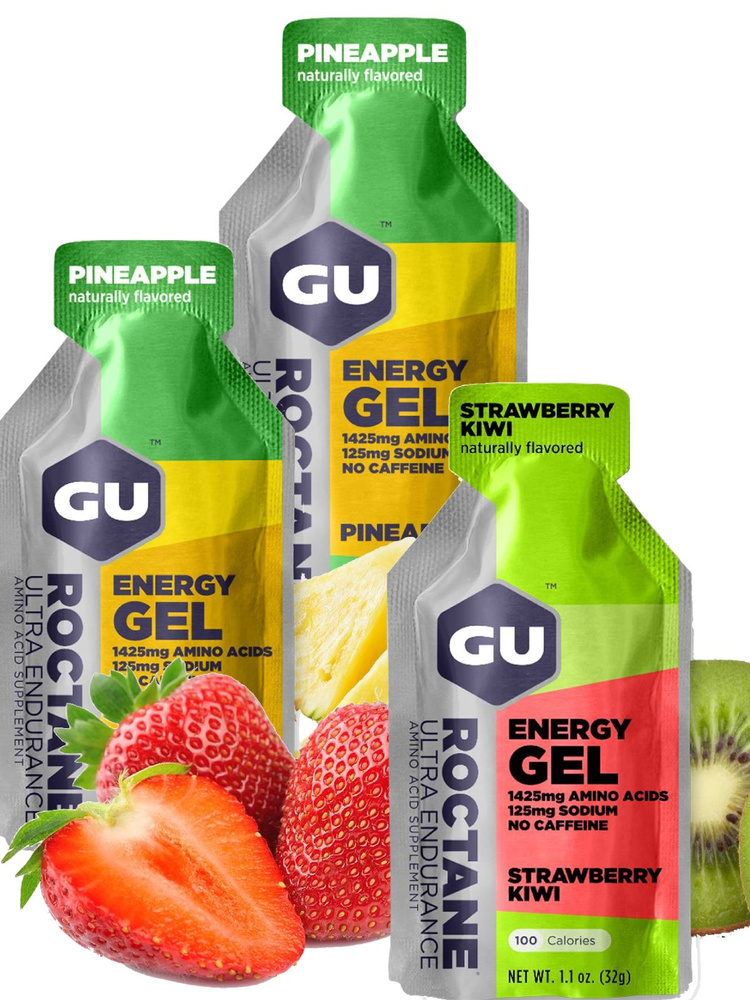 Энергетический гель GU ENERGY GU ROCTANE ENERGY GEL no caffeine 3 x 32 г, Микс  #1