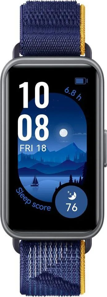 Фитнес-браслет HUAWEI Band 9 (синий тканевый ремешок) русский язык  #1