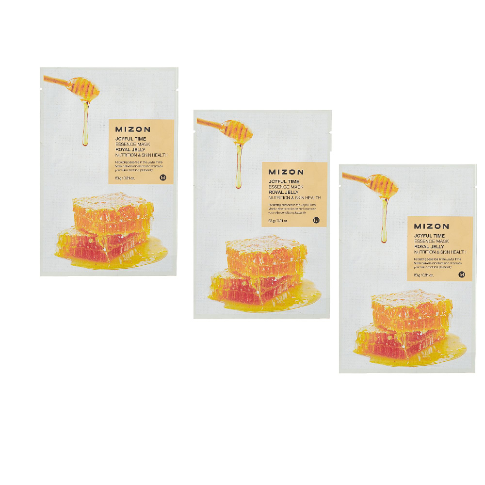 Mizon Маска тканевая для лица Joyful Time Essence mask pack ROYAL JELLY 23 мл, 3 шт  #1