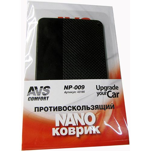 Коврик противоскользящий AVS NANO NP-009 чёрный #1