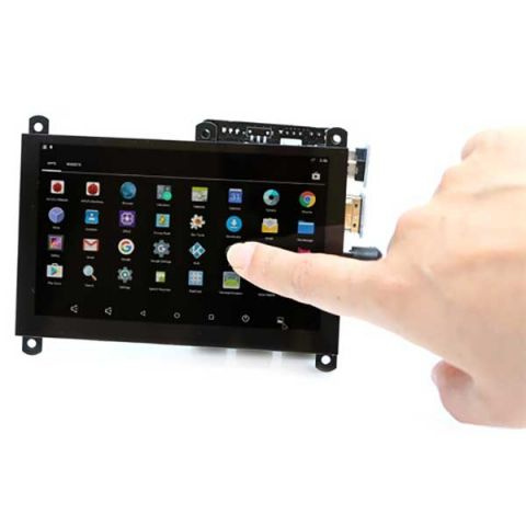 HARDKERNEL 5" Монитор 5" Дисплей Odroid VU5 800x480 HDMI с поддержкой Multi-Touch, черный  #1