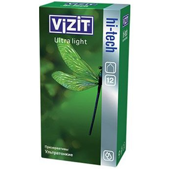 Визит Презервативы VIZIT №12 Hi-tech Ultra light (ультратонкие) #1